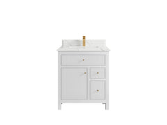Sonoma 30 in W x 22 in D Reeded Free Standing Single Sink Bathroom Vanity - photo 14