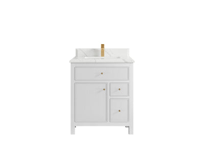 Sonoma 30 in W x 22 in D Reeded Free Standing Single Sink Bathroom Vanity - Willow Bath and Vanity