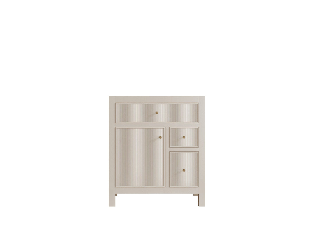 Sonoma 30 in W x 22 in D Reeded Free Standing Single Sink Bathroom Vanity | 
              
                 Fine Grain Linen Beige
                
                  
             - SON-CAB-FNG-29 - photo №6