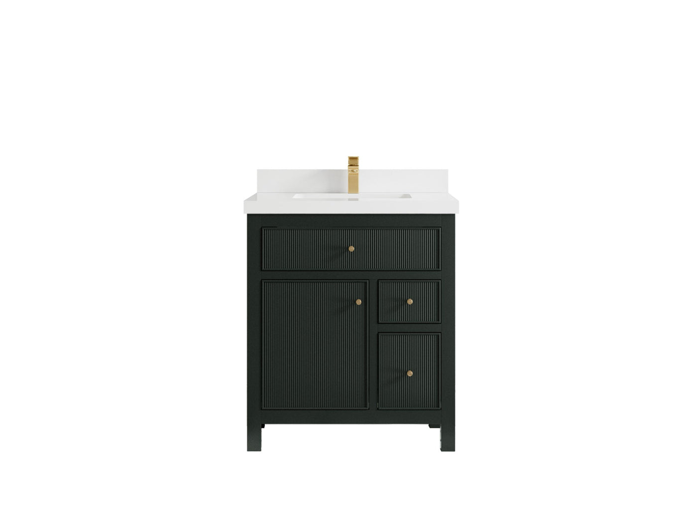Sonoma 30 in W x 22 in D Reeded Free Standing Single Sink Bathroom Vanity