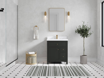 Sonoma 30 in W x 22 in D Reeded Free Standing Single Sink Bathroom Vanity blt - Willow Bath and Vanity
