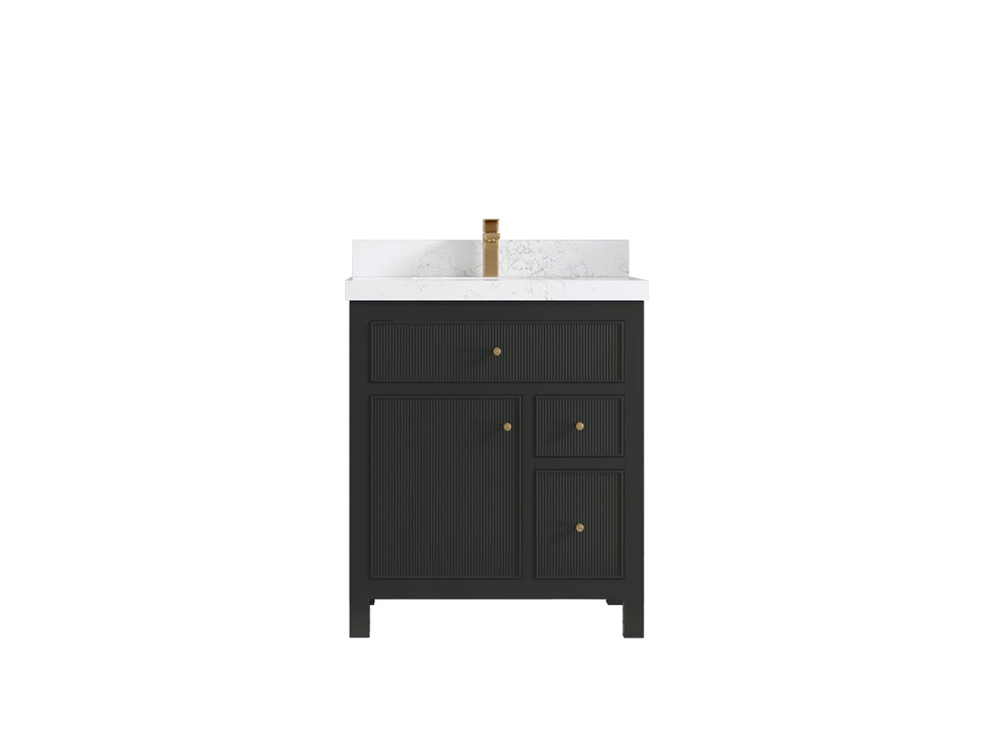 Sonoma 30 in W x 22 in D Reeded Free Standing Single Sink Bathroom Vanity blt - Willow Bath and Vanity