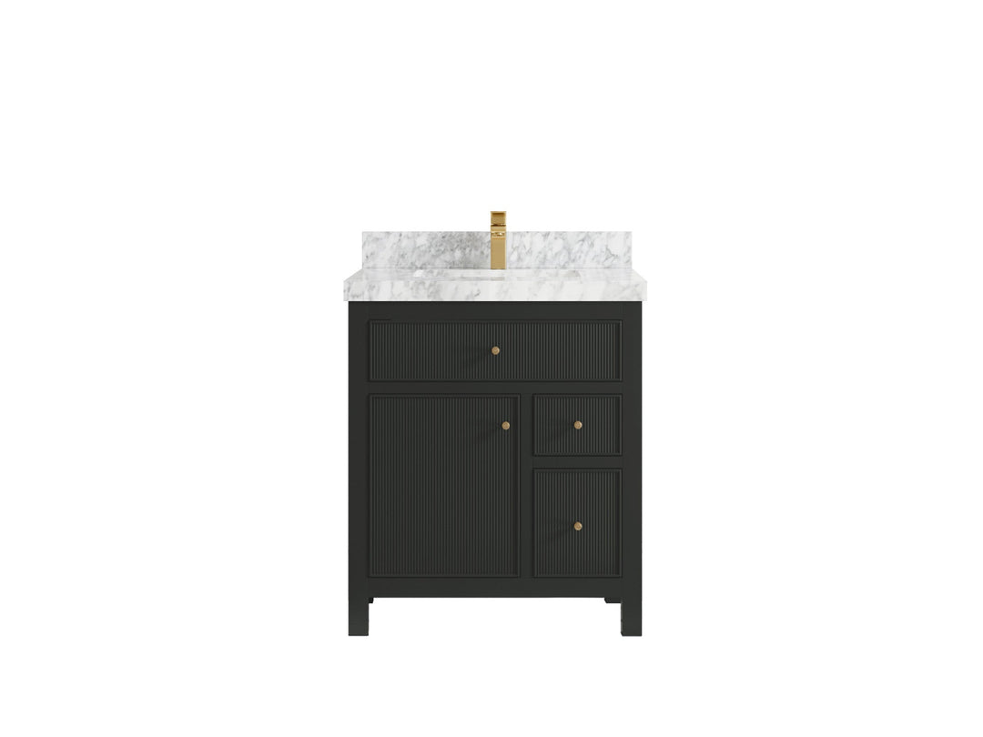 Sonoma 30 in W x 22 in D Reeded Free Standing Single Sink Bathroom Vanity blt - Willow Bath and Vanity