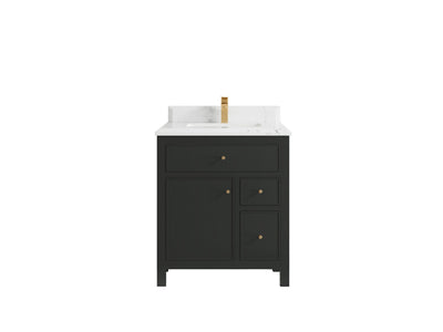 Sonoma 30 in W x 22 in D Reeded Free Standing Single Sink Bathroom Vanity blt - Willow Bath and Vanity