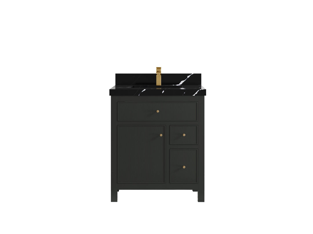 Sonoma 30 in W x 22 in D Reeded Free Standing Single Sink Bathroom Vanity blt - Willow Bath and Vanity