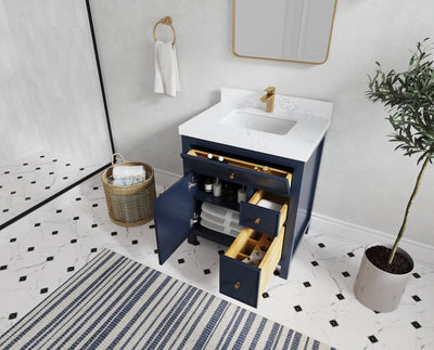 Sonoma 30 in W x 22 in D Reeded Free Standing Single Sink Bathroom Vanity hln - Willow Bath and Vanity