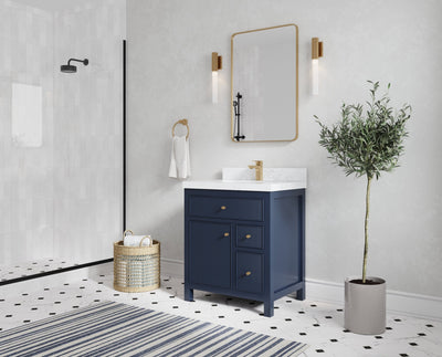 Sonoma 30 in W x 22 in D Reeded Free Standing Single Sink Bathroom Vanity hln - Willow Bath and Vanity