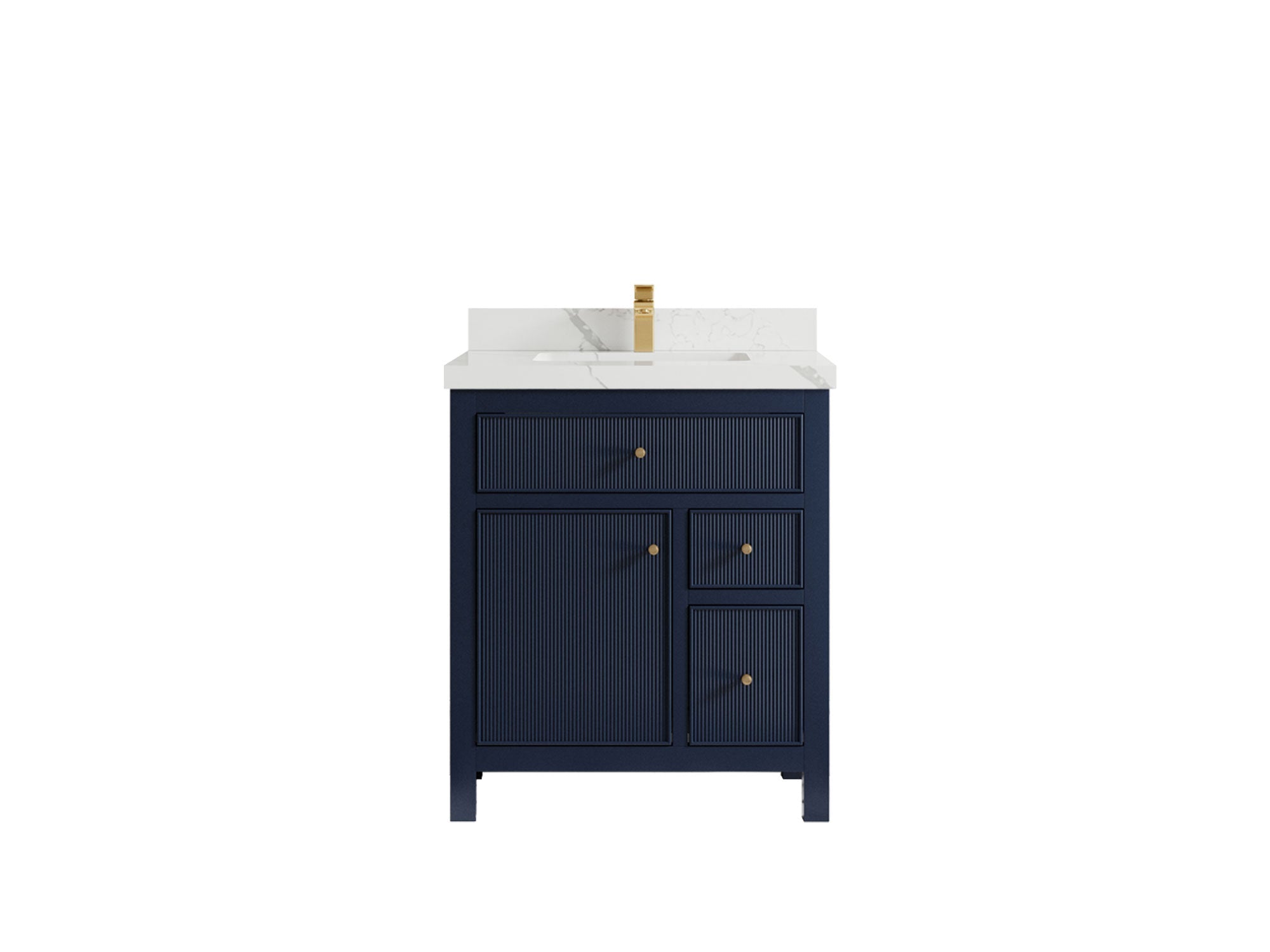 Sonoma 30 in W x 22 in D Reeded Free Standing Single Sink Bathroom Vanity hln - Willow Bath and Vanity