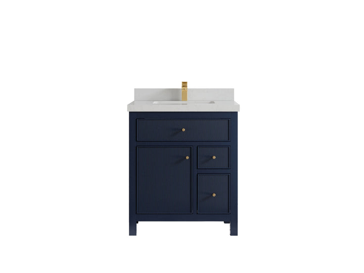 Sonoma 30 in W x 22 in D Reeded Free Standing Single Sink Bathroom Vanity hln - photo 12