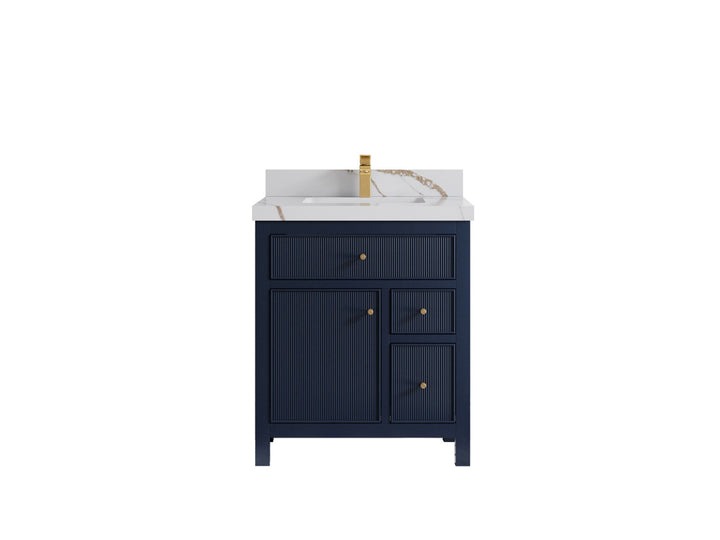 Sonoma 30 in W x 22 in D Reeded Free Standing Single Sink Bathroom Vanity hln - photo 7