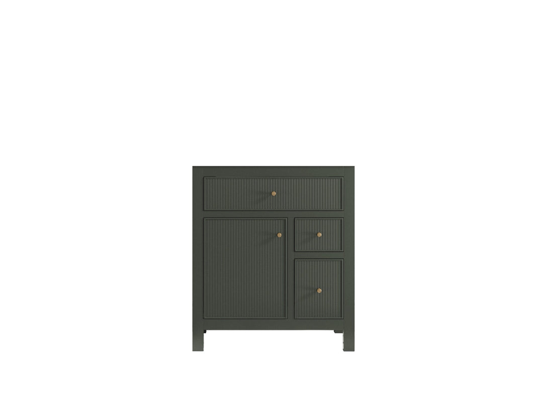 Sonoma 30 in W x 22 in D Reeded Free Standing Single Sink Bathroom Vanity pgn - Willow Bath and Vanity