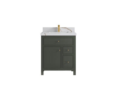 Sonoma 30 in W x 22 in D Reeded Free Standing Single Sink Bathroom Vanity pgn - Willow Bath and Vanity