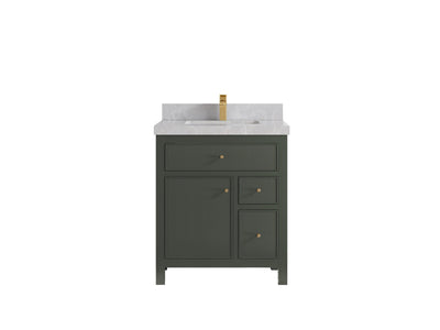 Sonoma 30 in W x 22 in D Reeded Free Standing Single Sink Bathroom Vanity pgn - Willow Bath and Vanity