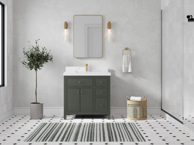 Sonoma 36 in. W x 22 in. D Center Sink Bathroom Vanity - Willow Bath and Vanity