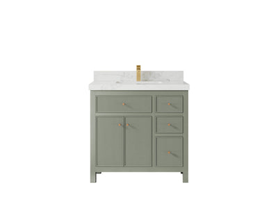 Sonoma 36 in. W x 22 in. D Center Sink Bathroom Vanity - Willow Bath and Vanity