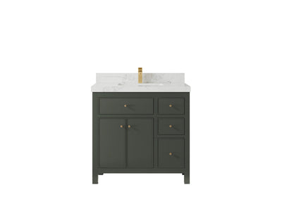 Sonoma 36 in. W x 22 in. D Center Sink Bathroom Vanity - Willow Bath and Vanity