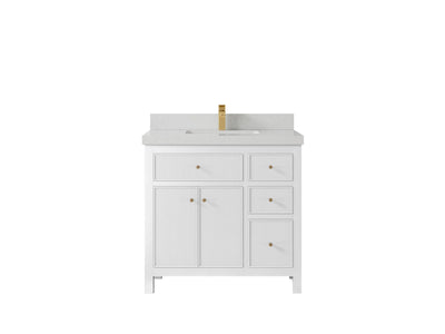 Sonoma 36 in. W x 22 in. D Center Sink Bathroom Vanity - Willow Bath and Vanity