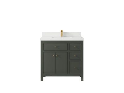 Sonoma 36 in. W x 22 in. D Center Sink Bathroom Vanity - Willow Bath and Vanity