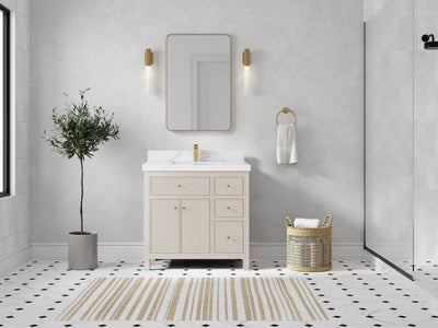 Sonoma 36 in. W x 22 in. D Center Sink Bathroom Vanity - Willow Bath and Vanity