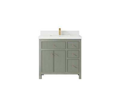 Sonoma 36 in. W x 22 in. D Center Sink Bathroom Vanity - Willow Bath and Vanity