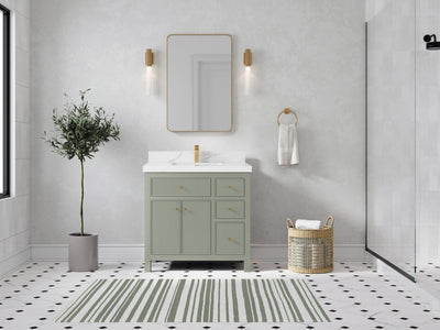 Sonoma 36 in. W x 22 in. D Center Sink Bathroom Vanity - Willow Bath and Vanity