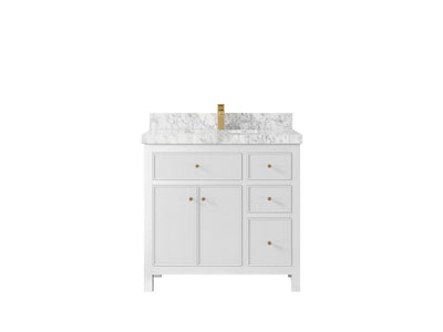 Sonoma 36 in. W x 22 in. D Center Sink Bathroom Vanity - Willow Bath and Vanity