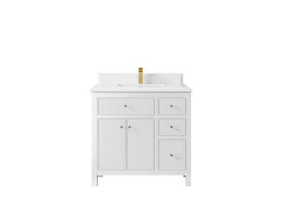 Sonoma 36 in. W x 22 in. D Center Sink Bathroom Vanity - Willow Bath and Vanity
