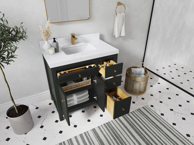 Sonoma 36 in. W x 22 in. D Center Sink Bathroom Vanity - Willow Bath and Vanity