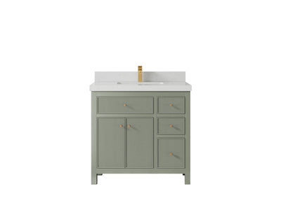 Sonoma 36 in. W x 22 in. D Center Sink Bathroom Vanity - Willow Bath and Vanity