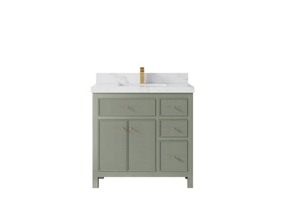 Sonoma 36 in. W x 22 in. D Center Sink Bathroom Vanity - Willow Bath and Vanity
