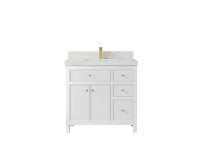 Sonoma 36 in. W x 22 in. D Center Sink Bathroom Vanity - Willow Bath and Vanity