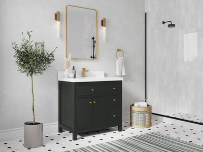 Sonoma 36 in. W x 22 in. D Center Sink Bathroom Vanity - Willow Bath and Vanity