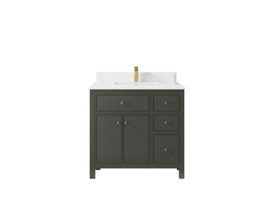 Sonoma 36 in. W x 22 in. D Center Sink Bathroom Vanity - Willow Bath and Vanity