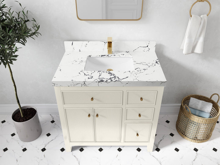 Sonoma 36 in. W x 22 in. D Center Sink Bathroom Vanity - photo 36