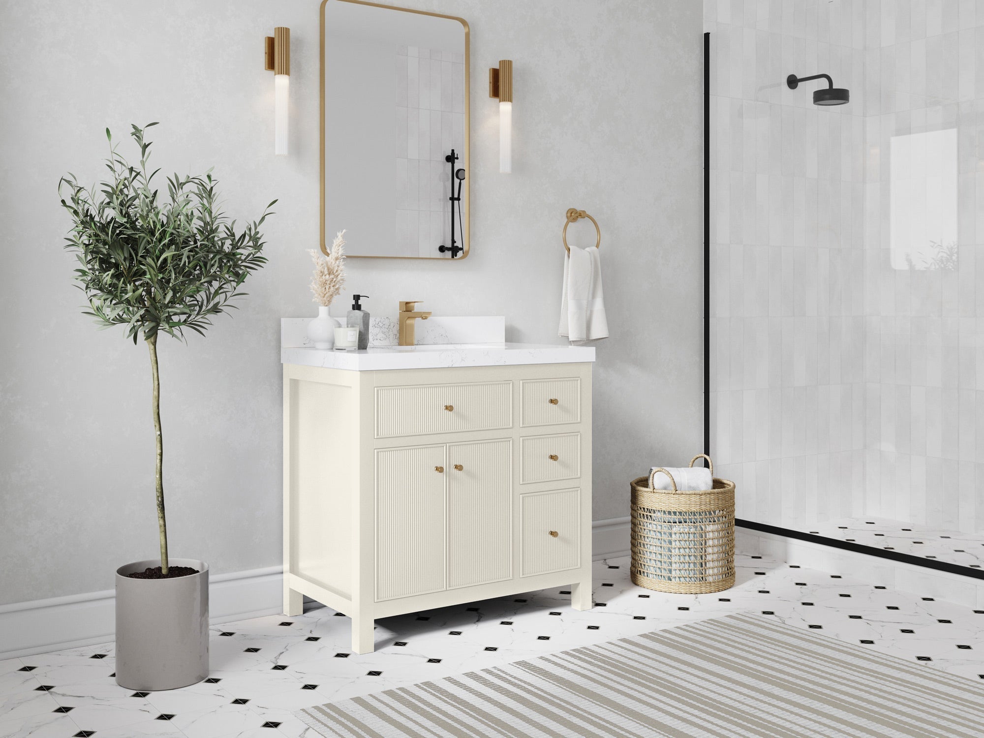 Sonoma 36 in. W x 22 in. D Center Sink Bathroom Vanity - Willow Bath and Vanity