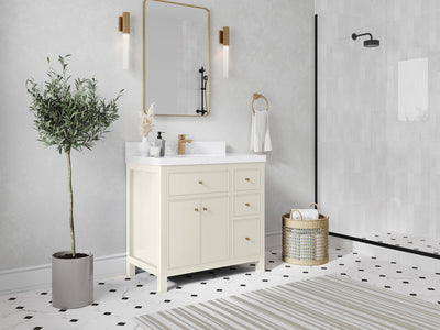 Sonoma 36 in. W x 22 in. D Center Sink Bathroom Vanity - Willow Bath and Vanity