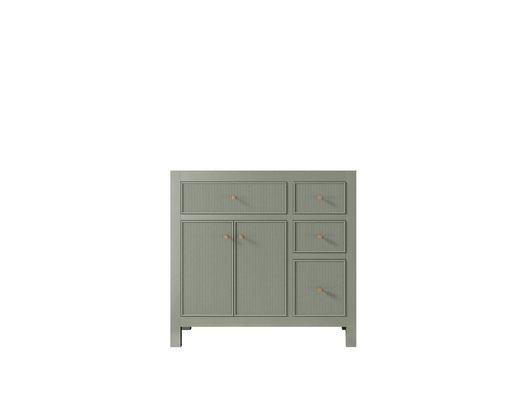 Sonoma 36 in. W x 22 in. D Center Sink Bathroom Vanity | 
              
                Evergreen
                
                  
             - SON_EGN_WHQZ_36CL - photo №30