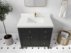 Sonoma 36 in. W x 22 in. D Center Sink Bathroom Vanity - photo 42