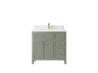 Sonoma 36 in. W x 22 in. D Center Sink Bathroom Vanity - Willow Bath and Vanity