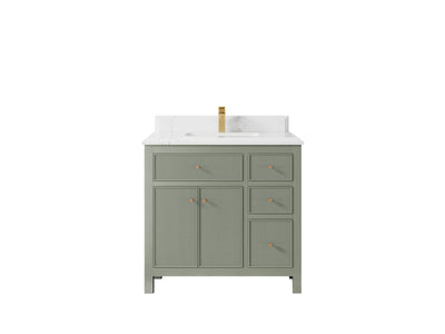 Sonoma 36 in. W x 22 in. D Center Sink Bathroom Vanity - Willow Bath and Vanity