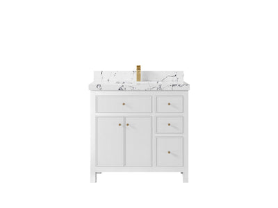 Sonoma 36 in. W x 22 in. D Center Sink Bathroom Vanity - Willow Bath and Vanity