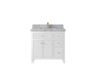 Sonoma 36 in. W x 22 in. D Center Sink Bathroom Vanity - Willow Bath and Vanity