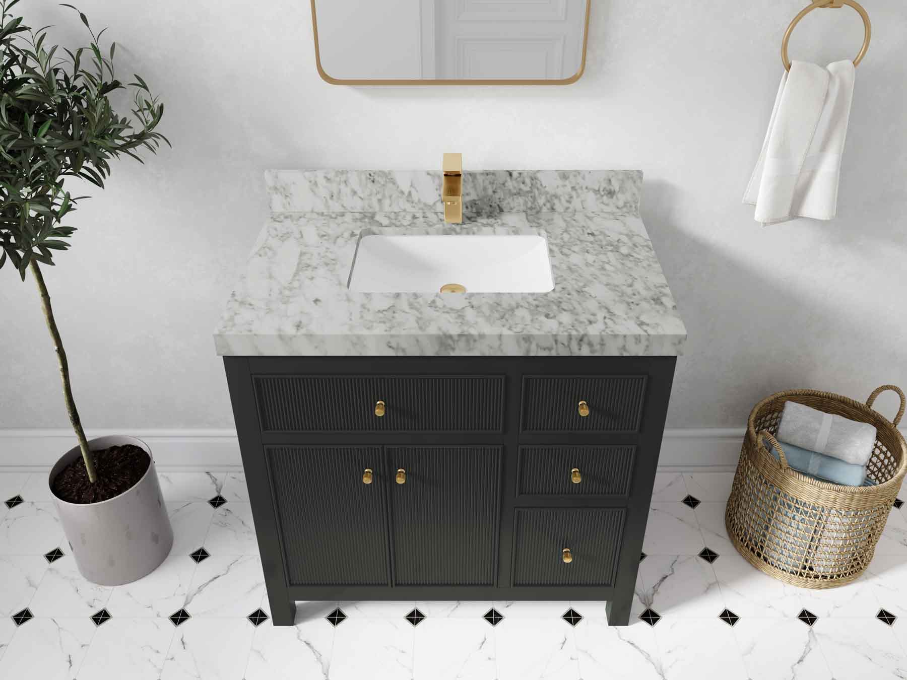 Sonoma 36 in. W x 22 in. D Center Sink Bathroom Vanity - Willow Bath and Vanity