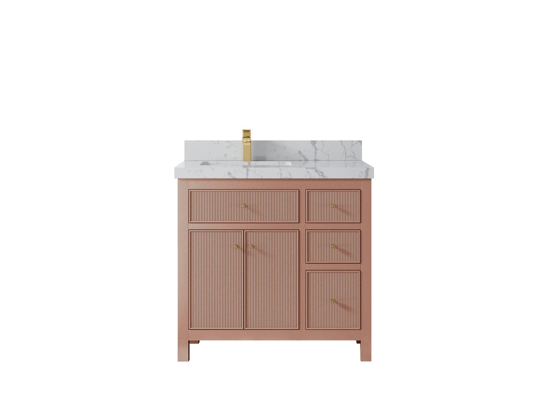Sonoma 36 in. W x 22 in. D Left Offset Sink Bathroom Vanity - Willow Bath and Vanity
