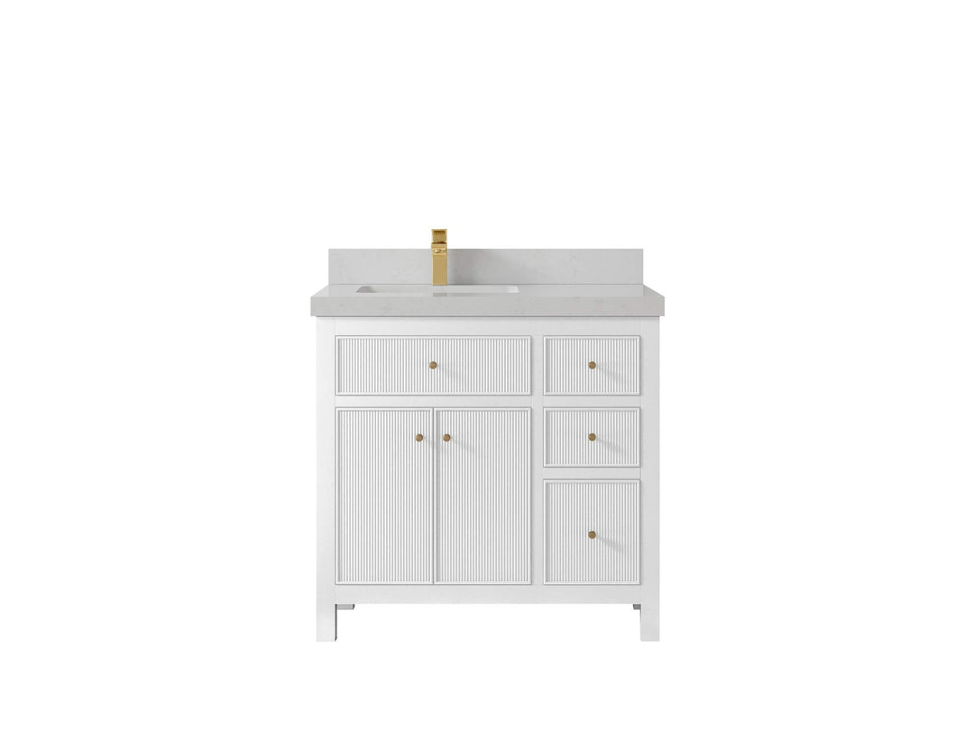 Sonoma 36 in. W x 22 in. D Left Offset Sink Bathroom Vanity - Willow Bath and Vanity