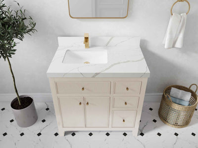 Sonoma 36 in. W x 22 in. D Left Offset Sink Bathroom Vanity - Willow Bath and Vanity