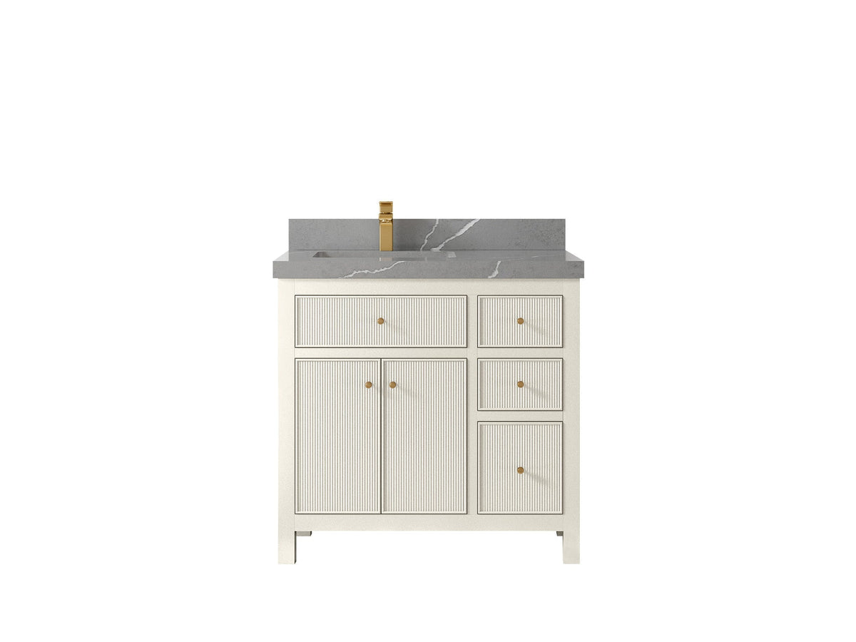 Sonoma 36 in. W x 22 in. D Left Offset Sink Bathroom Vanity - Willow Bath and Vanity