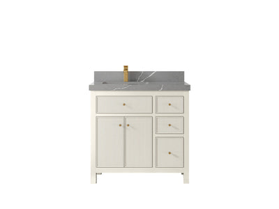 Sonoma 36 in. W x 22 in. D Left Offset Sink Bathroom Vanity - Willow Bath and Vanity