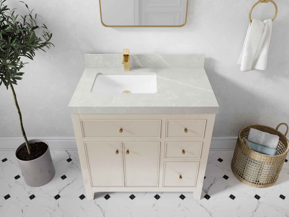 Sonoma 36 in. W x 22 in. D Left Offset Sink Bathroom Vanity - Willow Bath and Vanity