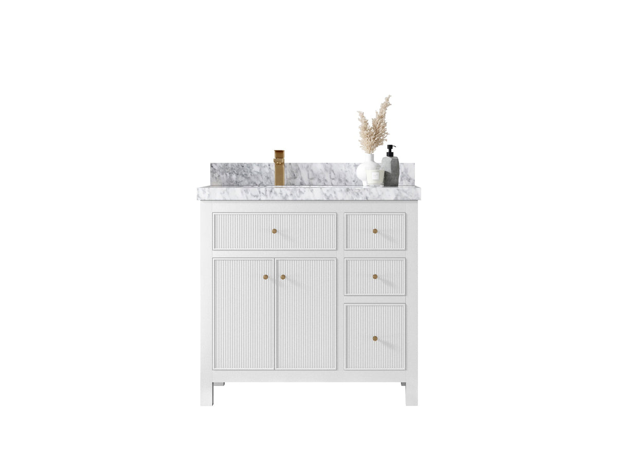 Sonoma 36 in. W x 22 in. D Left Offset Sink Bathroom Vanity - Willow Bath and Vanity